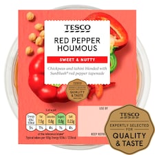 Tesco Red Pepper Houmous 182g
