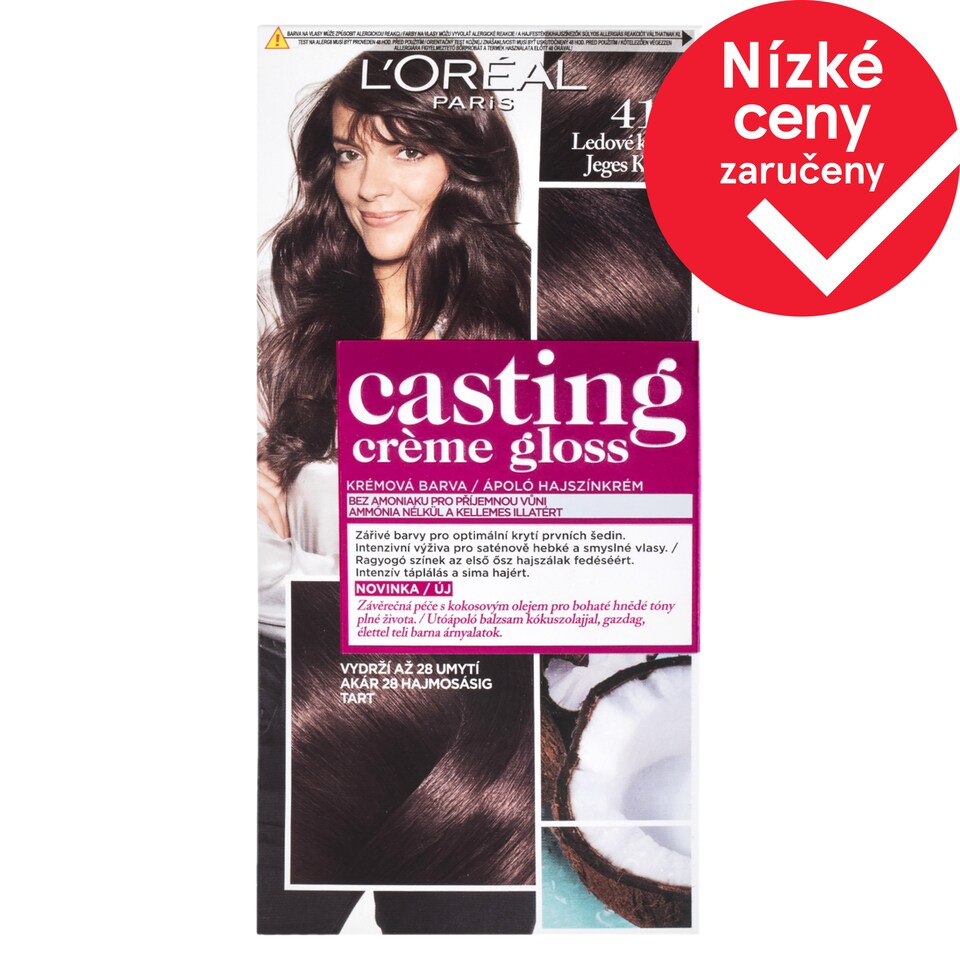 L'Oréal Paris Casting Creme Gloss Semi-Permanent Color 412 Iced coco 48 +72 +60 ml