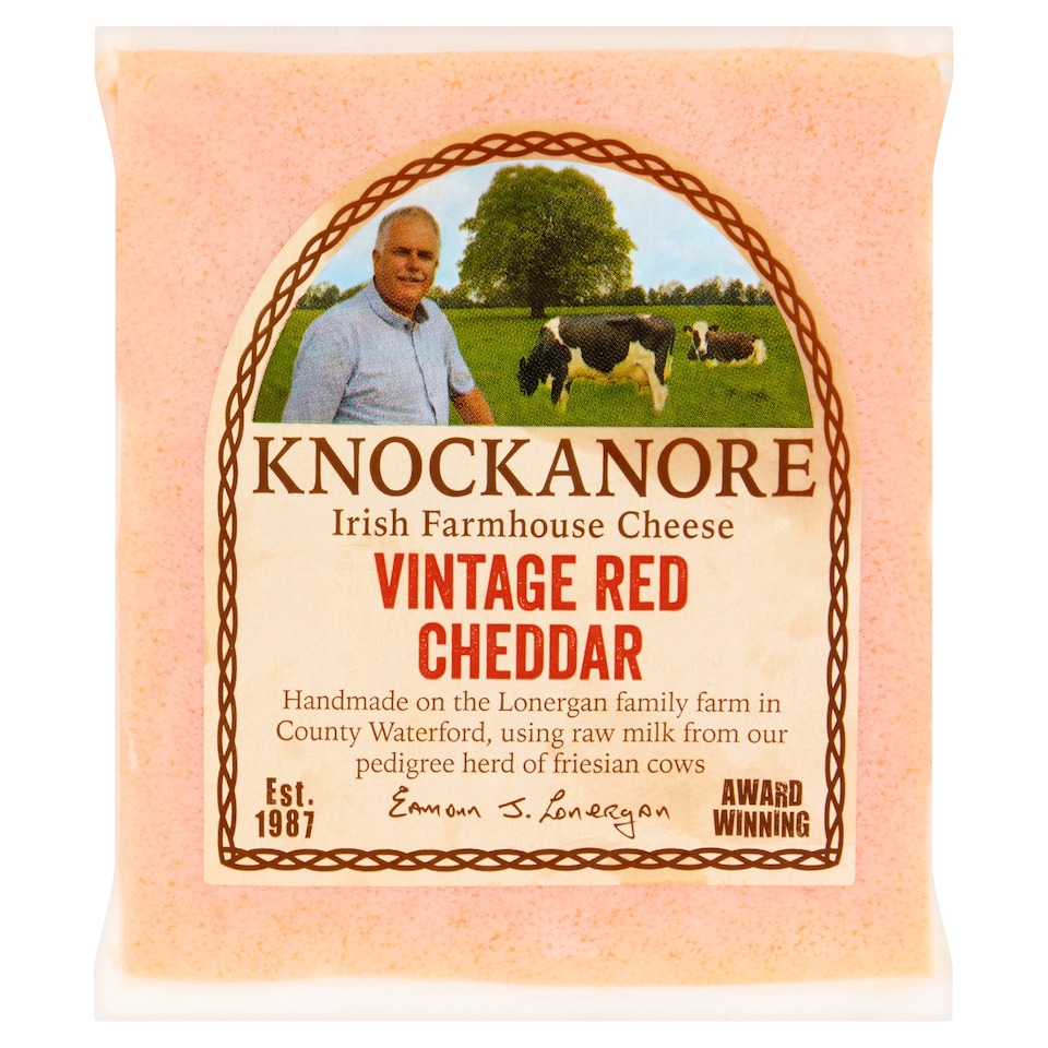 Knockanore Farmhouse Cheese Irish Mature Raw Milk Red Cheddar 150G