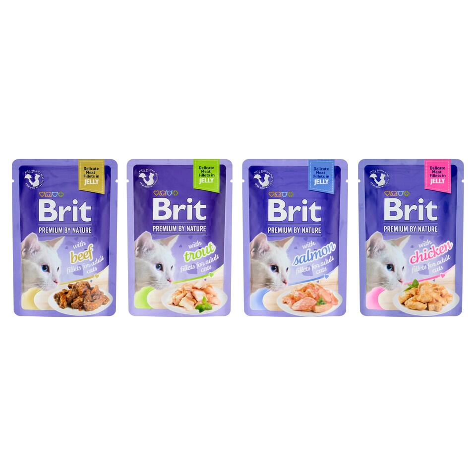 Obrázek 1 pro produkt Brit Premium by Nature Kompletní prémiové mokré krmivo pro dospělé kočky 12 x 85g (1020g)