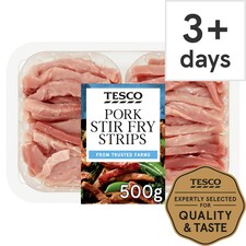 Tesco Pork Stir Fry 500G