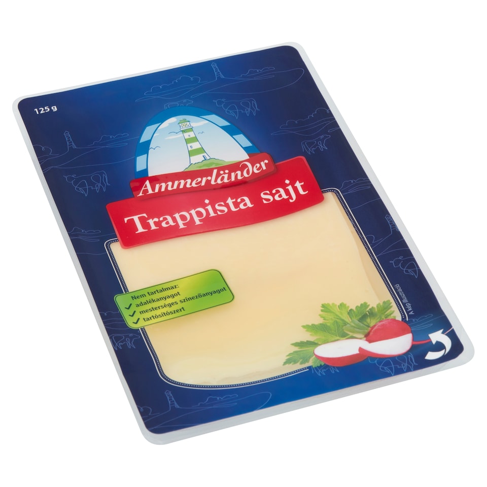 Ammerländer szeletelt trappista sajt 125 g  1. kép