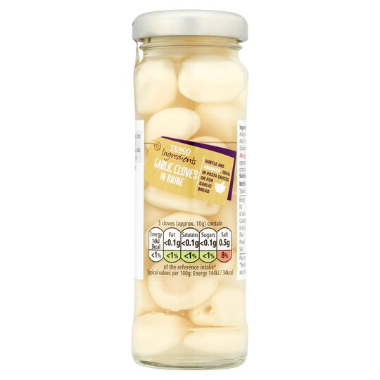 TESCO INGREDIENT GARLIC CLOVES100G