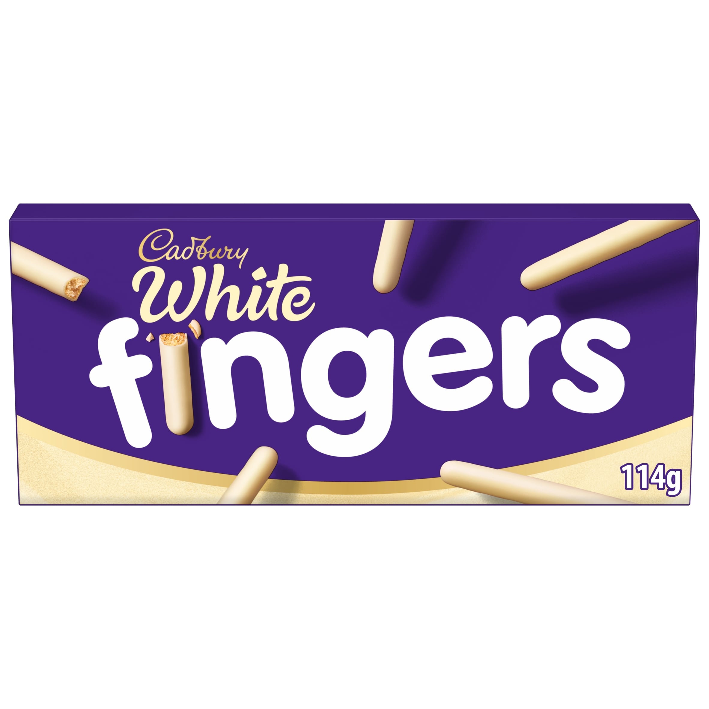 Cadbury White Chocolate Fingers Biscuits 114g
