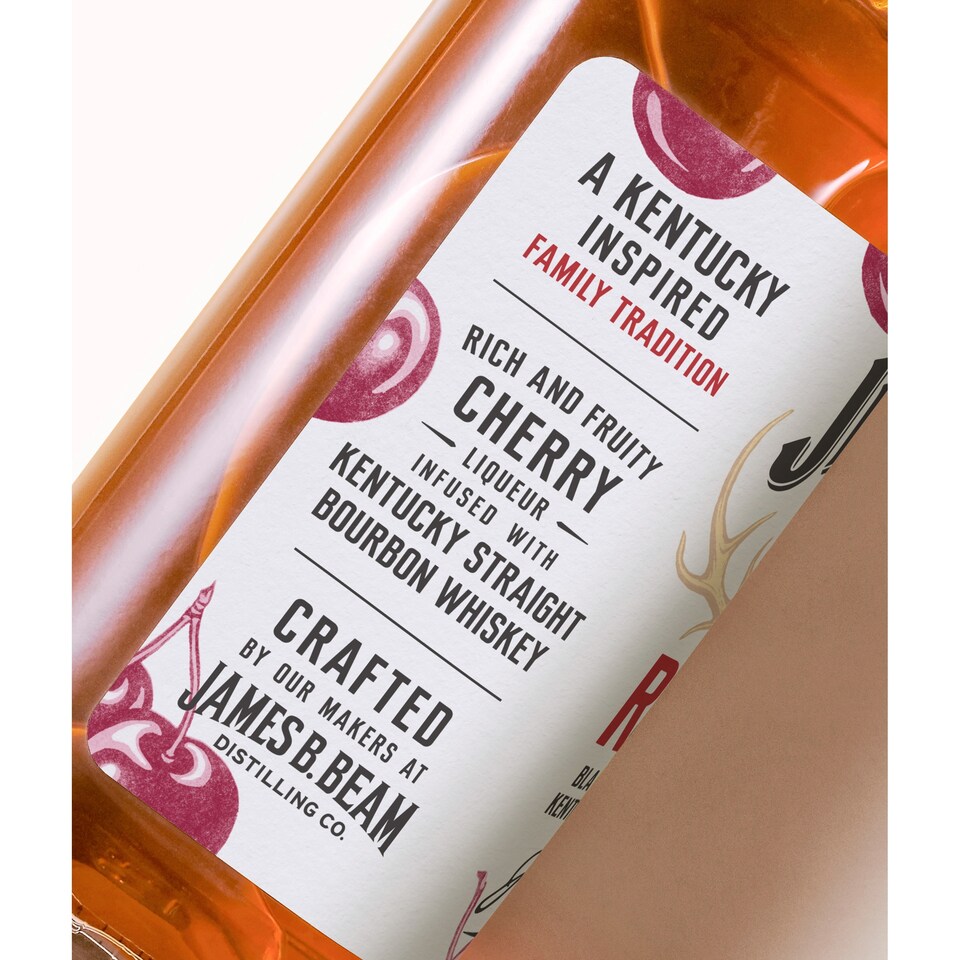 image 1 of Jim Beam Red Stag Black Cherry Kentucky Bourbon Whiskey 70cl