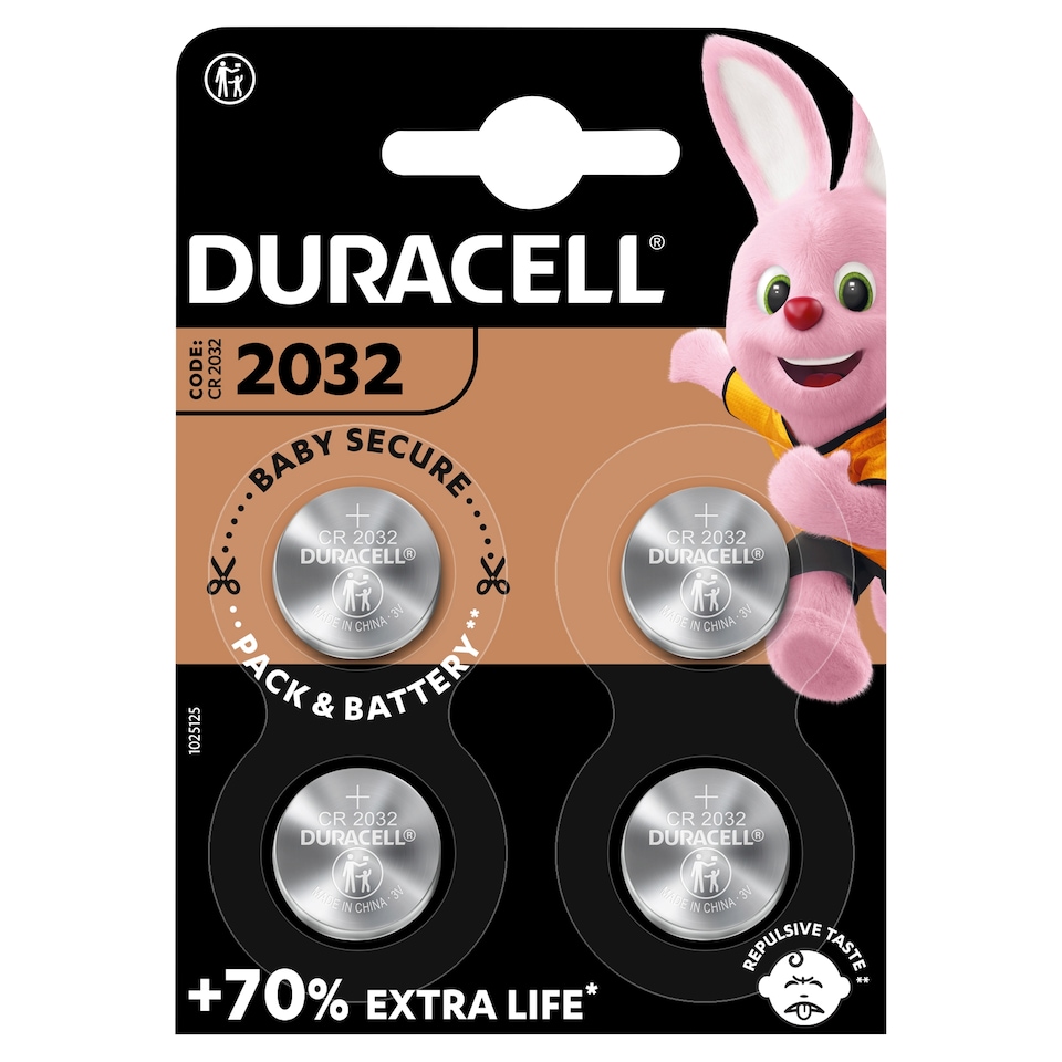 image 1 of Duracell 2032 4 Pack