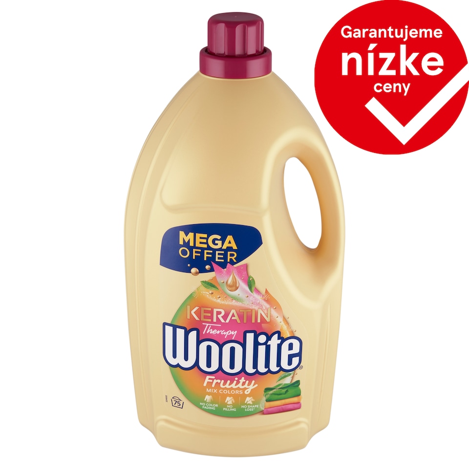obrázok 1 z Woolite Keratin Therapy Fruity tekutý prací prípravok s keratínom 75 praní 4,5 l