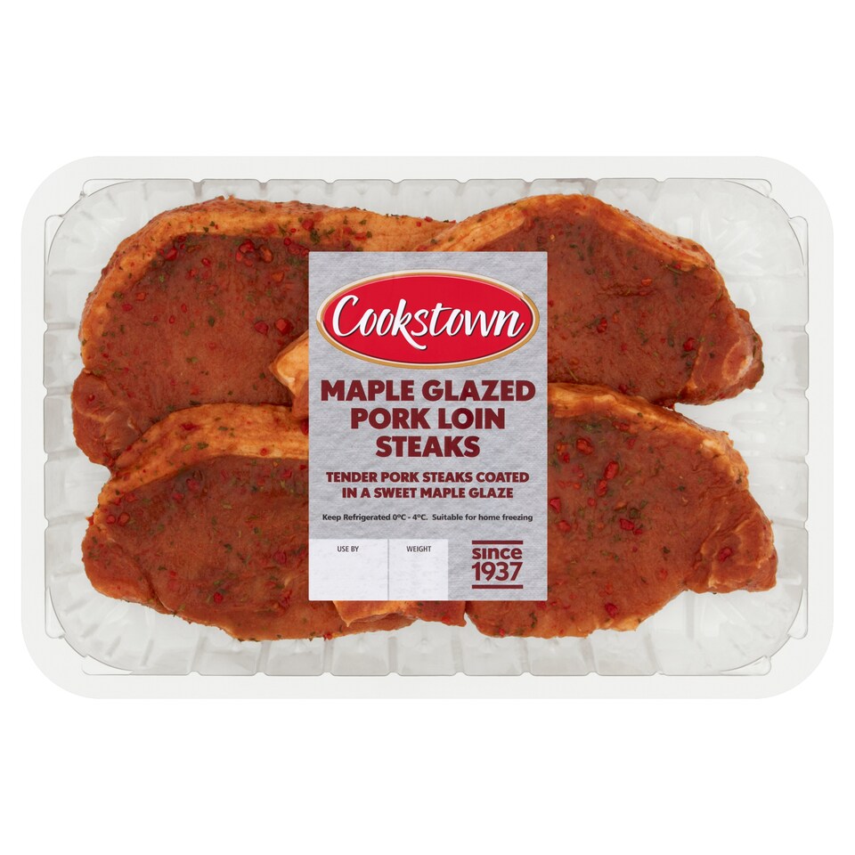 Cookstown Kitchen Maple Pork Steaks 400G