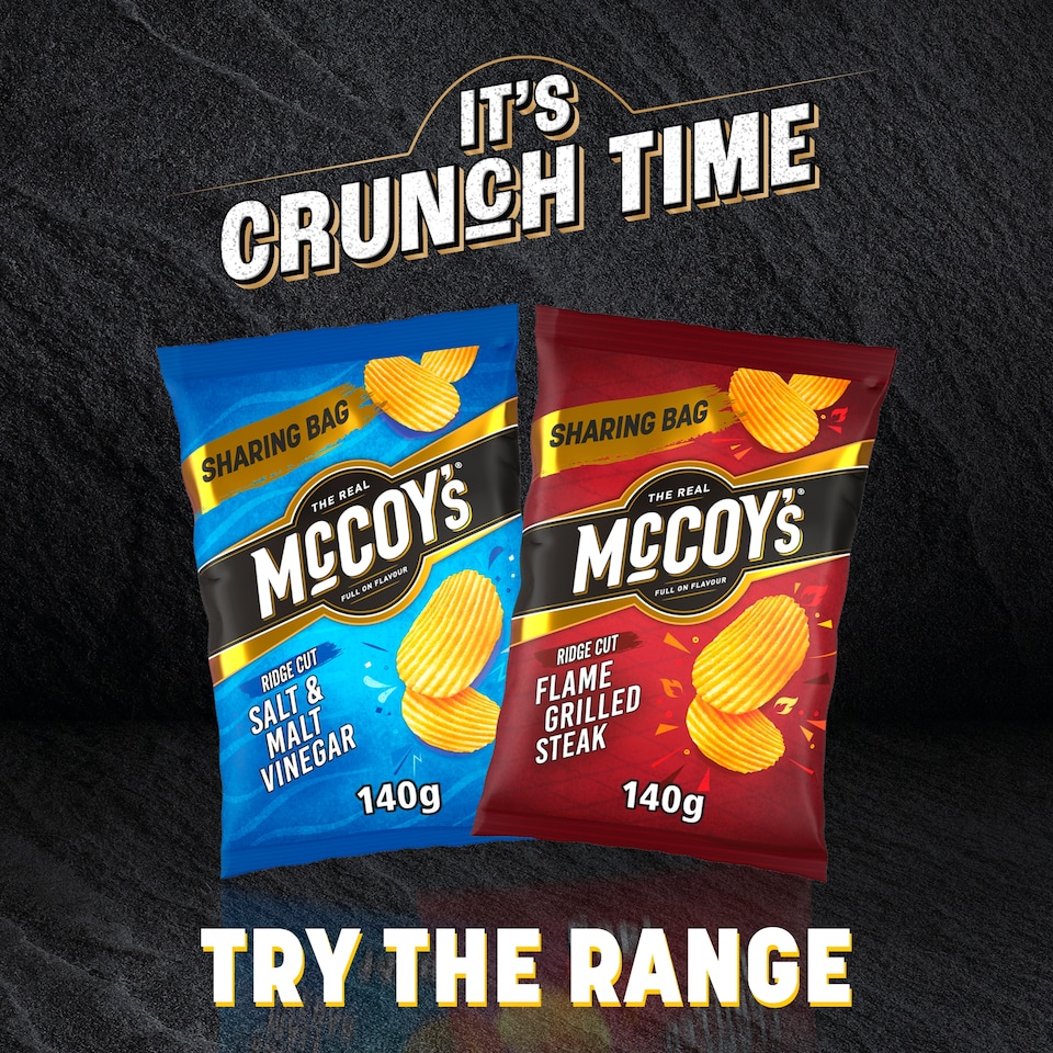 image 1 of McCoy's Flame Grilled Steak Sharing Crisps 140g