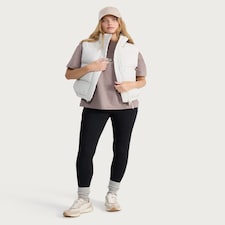 F&F Active OUTDOOR Shower Resistant Padded Zip Through Gilet in Cream