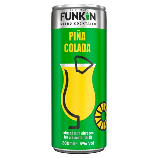 Funkin Nitro Pina Colada Cocktail 200Ml Tesco Groceries