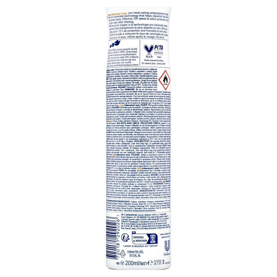 obrázok 1 z Dove Advanced Care Pomegranate Antiperspirant sprej 200 ml