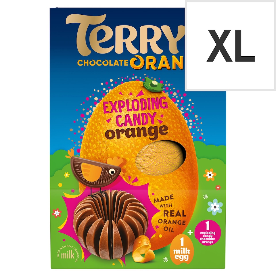 Terry's Chocolate Orange Easter Egg Exploding Candy 297G Tesco Groceries