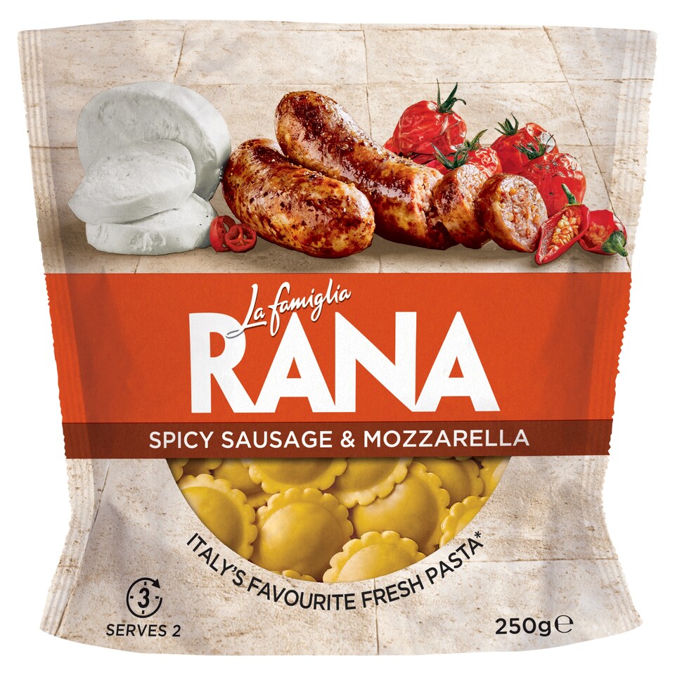 La Famiglia Rana Spicy Sausage & Mozzarella Fiore 250g