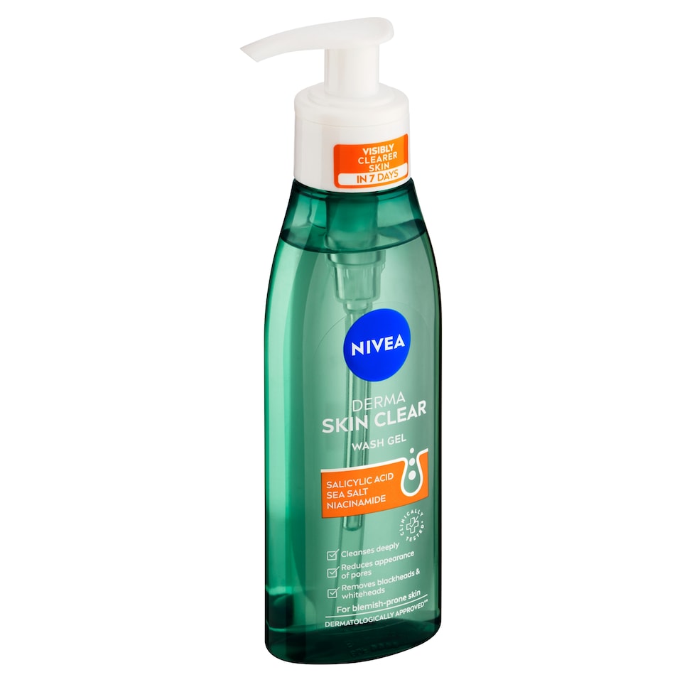 obrázok 1 z Nivea Derma Skin Clear Čistiaci pleťový gél 150 ml