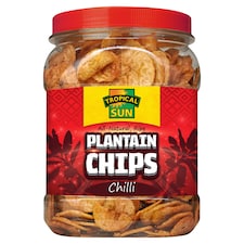 Tropical Sun Plantain Tubs Chips Chilli 450g