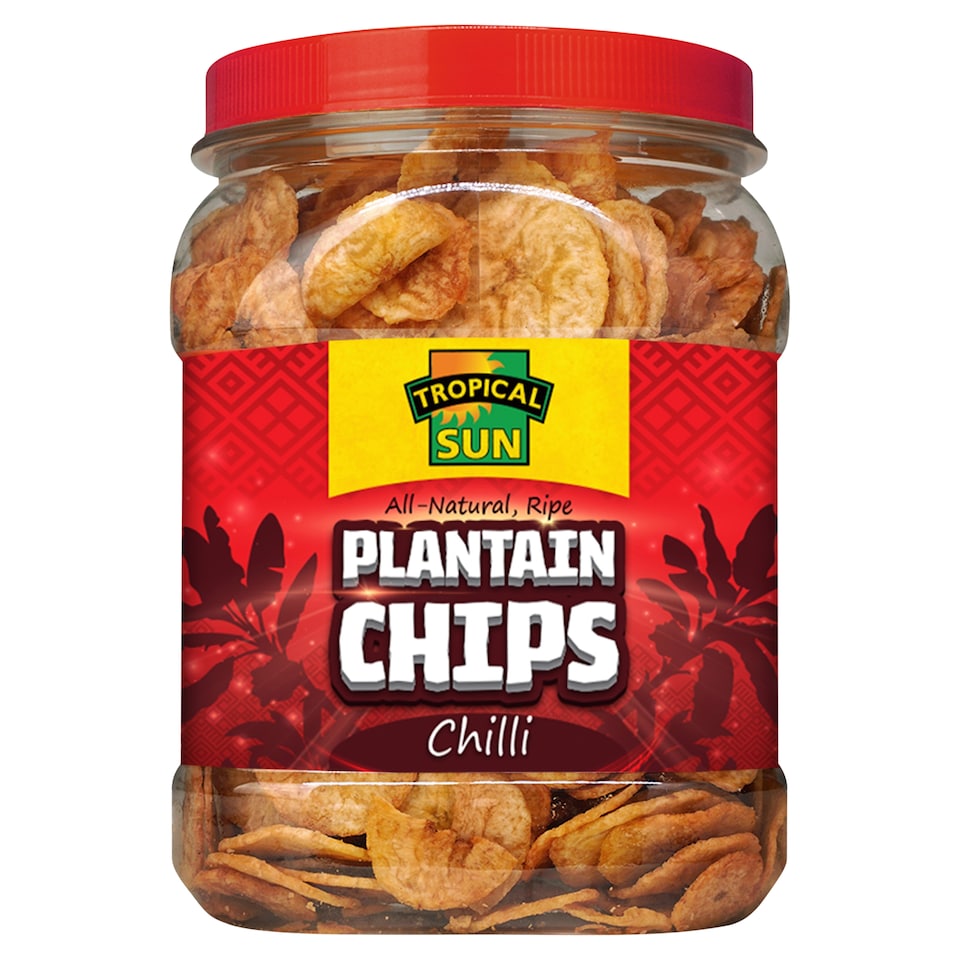 Tropical Sun Plantain Tubs Chips Chilli 450g