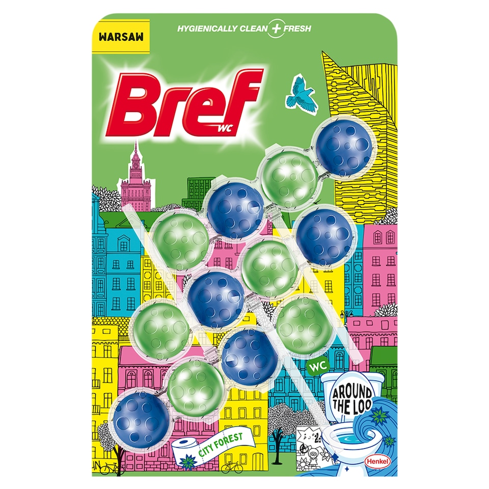 Bref Limited Edition City Forest tuhý WC blok 3 x 50g