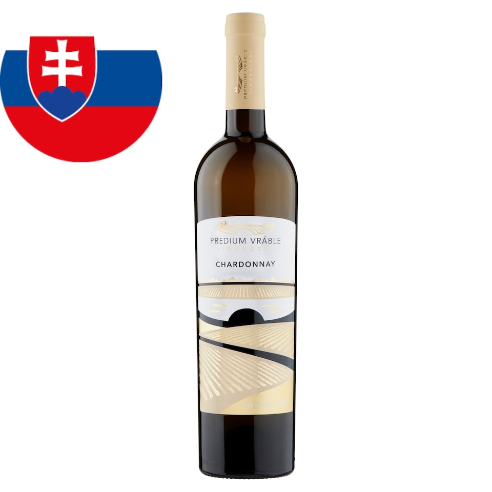 Predium Vráble Chardonnay víno biele suché 0,75 l