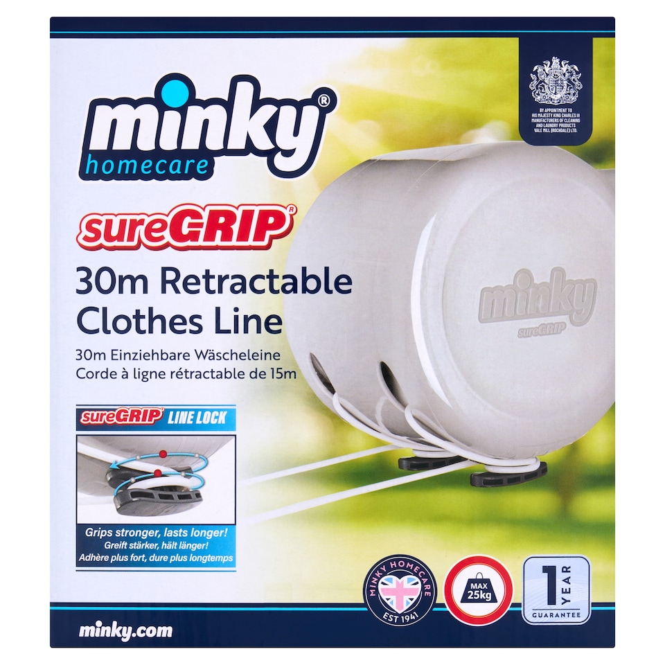 Minky 30M Retractable Washing Line