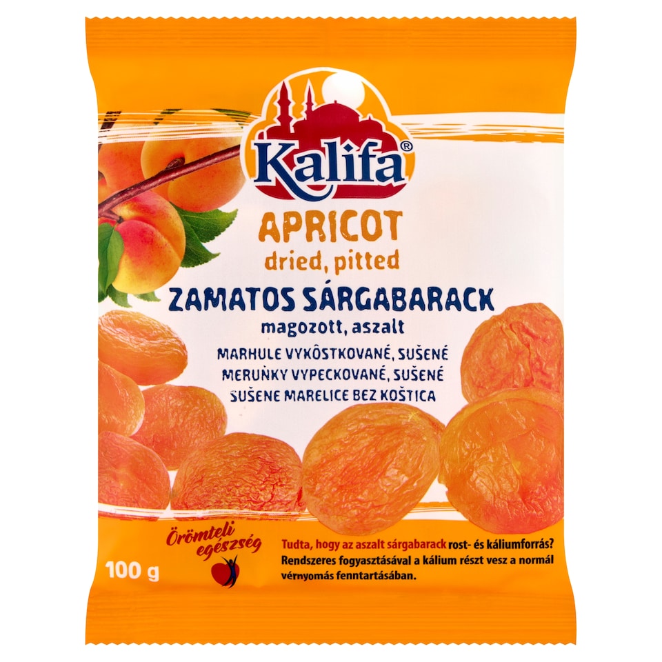Kalifa magozott, aszalt zamatos sárgabarack 100 g