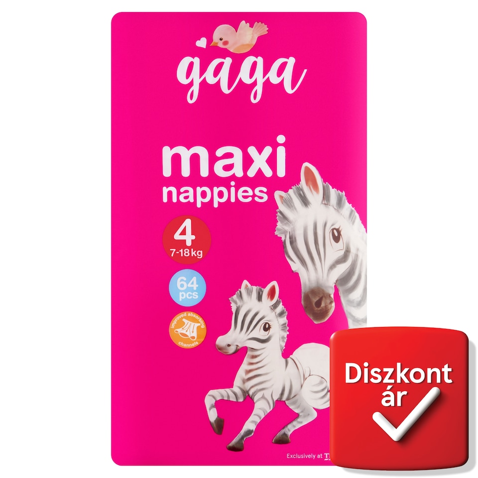 Gaga 4 Maxi 7-18 kg pelenka 64 db  1. kép