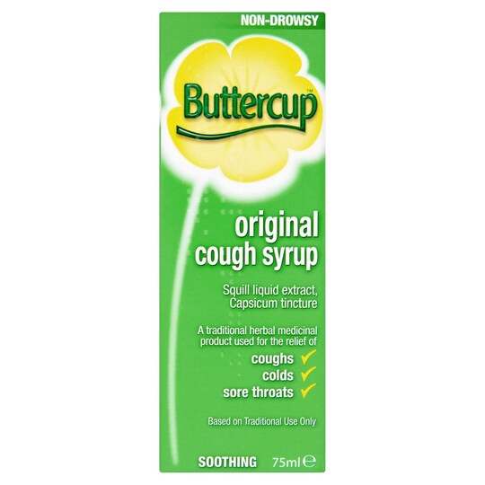 BUTTERCUP COUGH SYRUP 75ML Tesco Groceries
