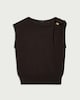 image 4 of F&F Knitted Ring Accent Top in Brown