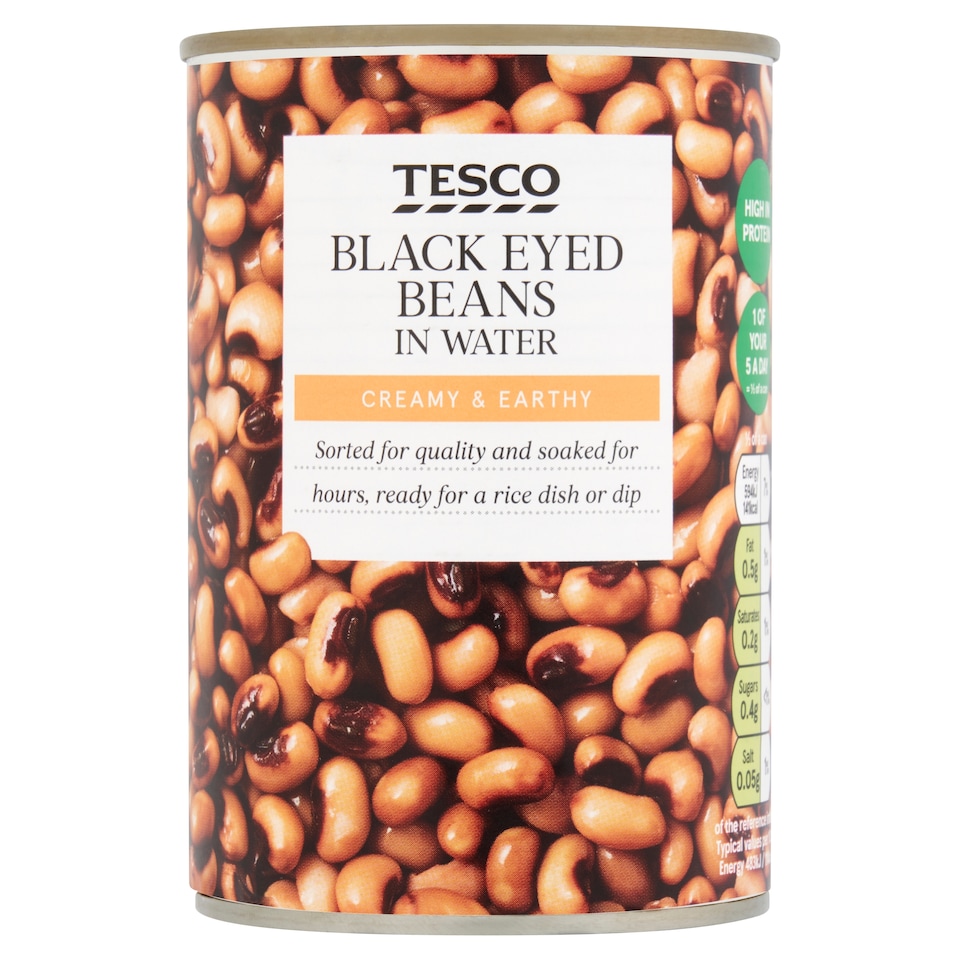 Tesco Black Eyed Beans In Water 400G