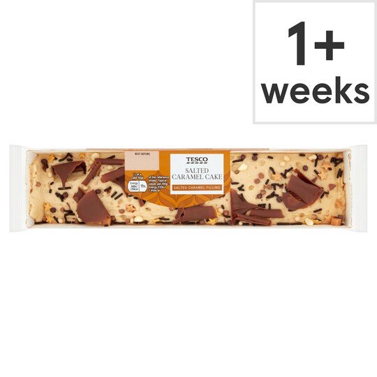 Tesco Salted Caramel Bar Cake Tesco Groceries