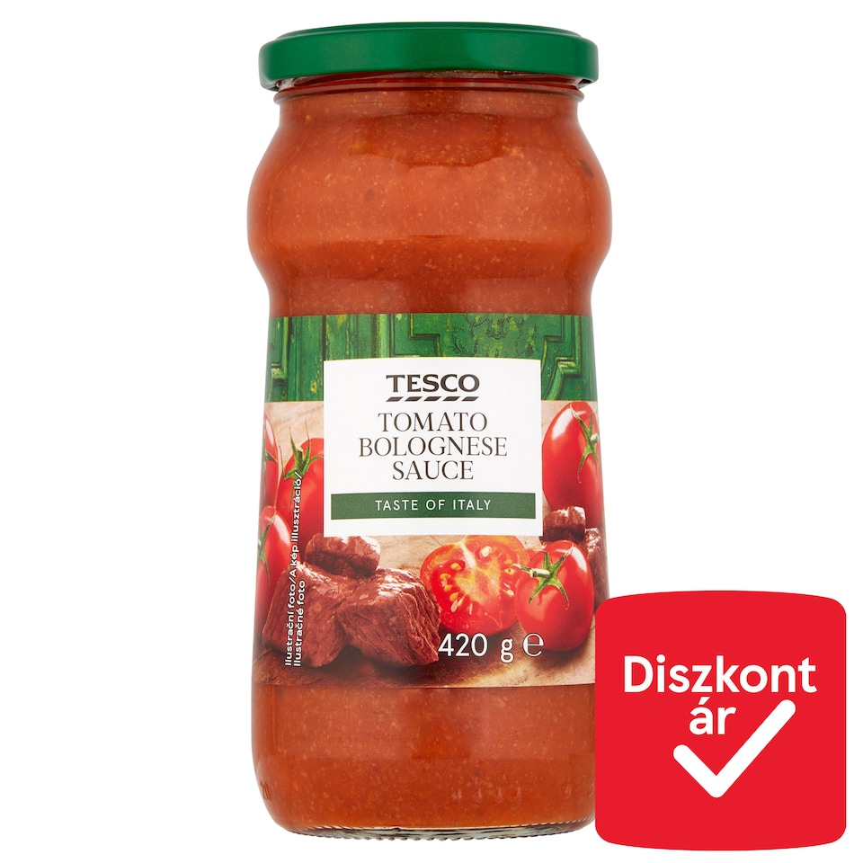 Tesco paradicsomszósz marhahússal 420 g