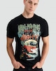 image 1 of Volkswagen Pure Cotton Van-ishing Slogan T-Shirt in Black