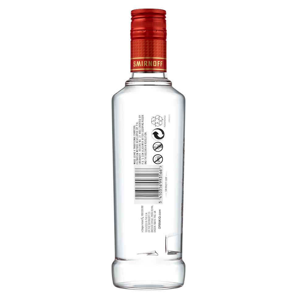 image 1 of Smirnoff No.21 Red Label Vodka 35cl