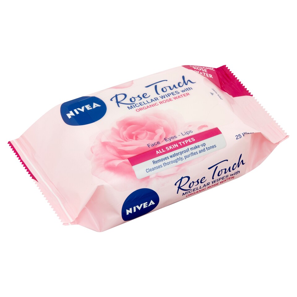 image 1 of NIVEA Miscellar Wipes with Rose Water 25 pcs
