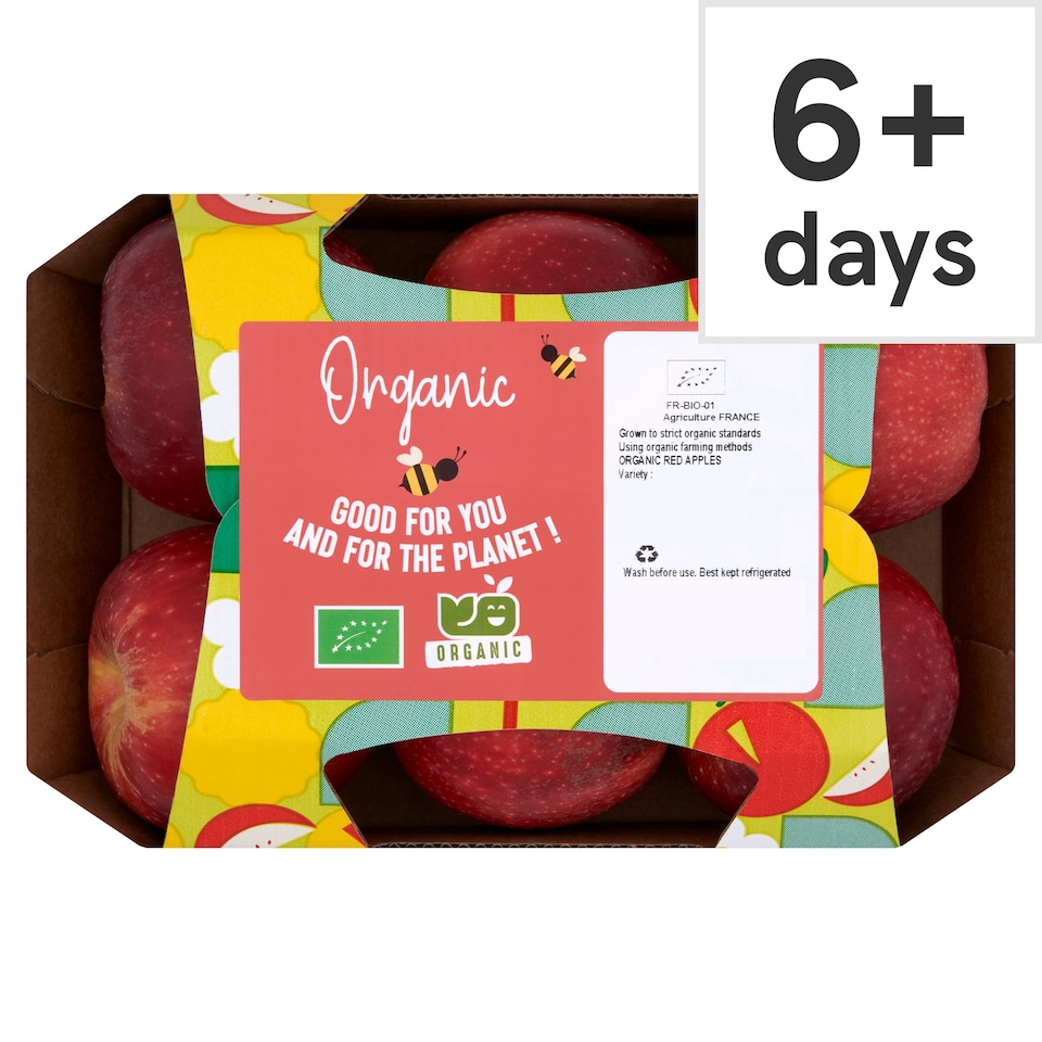 Blue Whale Organic Red Apples 6 Pack