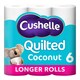 image 1 of Cushelle Quilted Coconut 50% Longer Lasting Roll 6 Pack