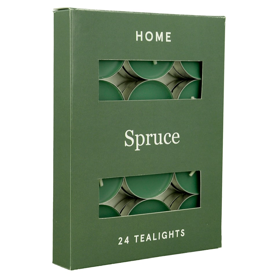 F&F Home Spruce Scented Tealights 24 Pack