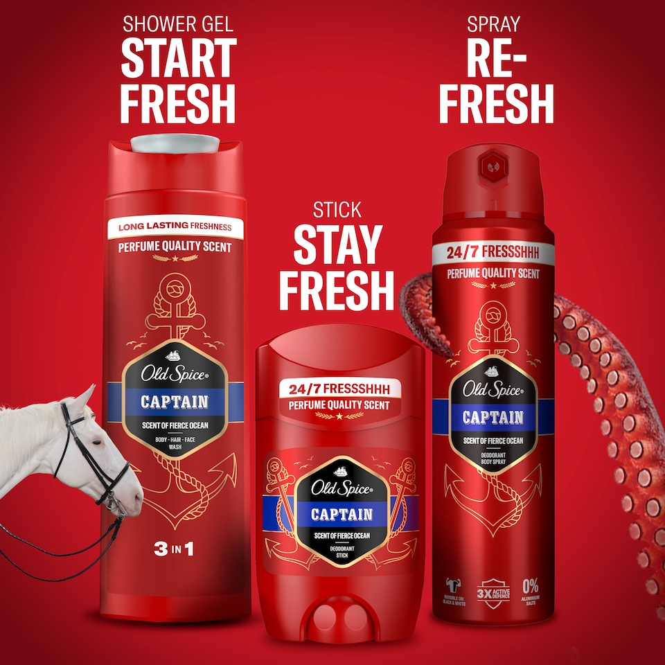 image 1 of Old Spice Captain Men's Deodorant Stick 50ml