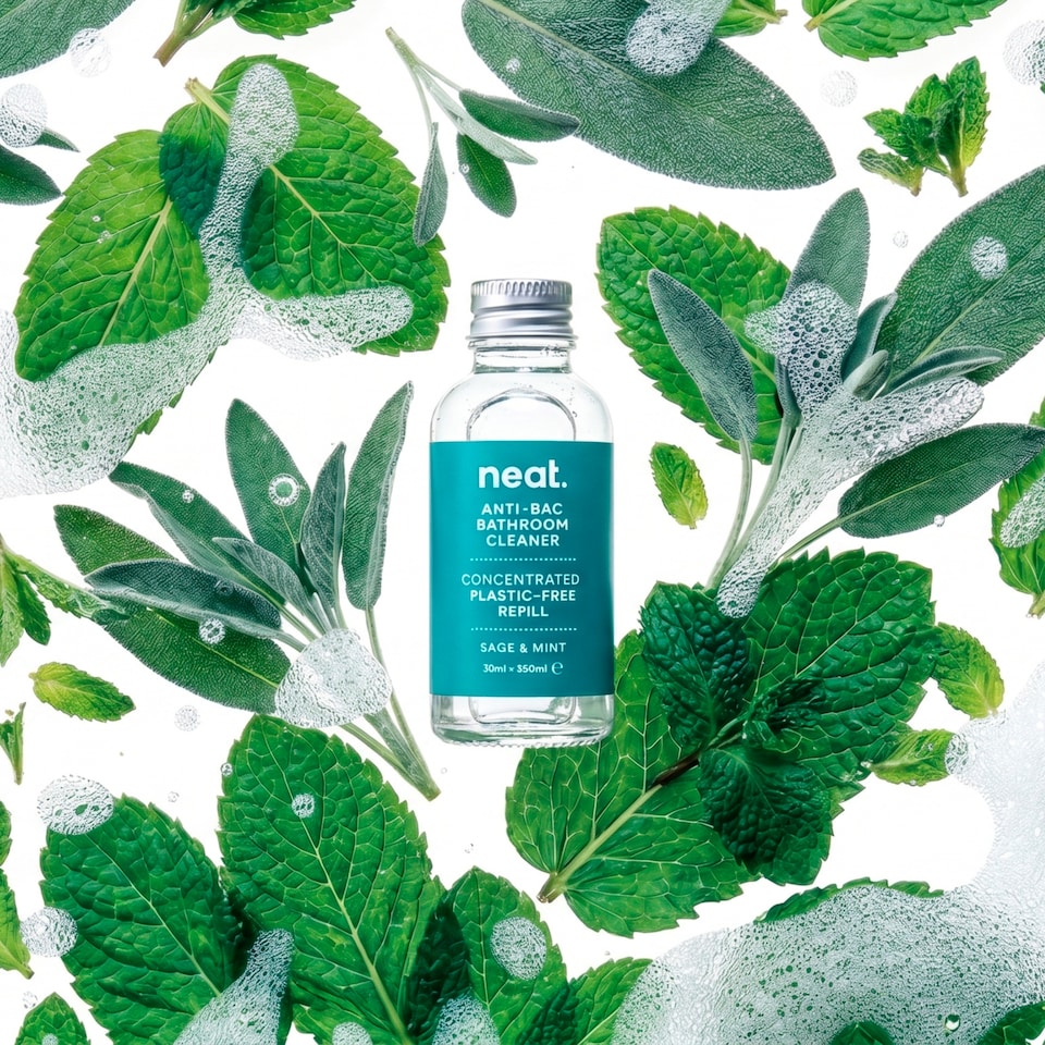 image 1 of Neat Antibacterial Bathroom Cleaner Sage & Mint Refill 30Ml