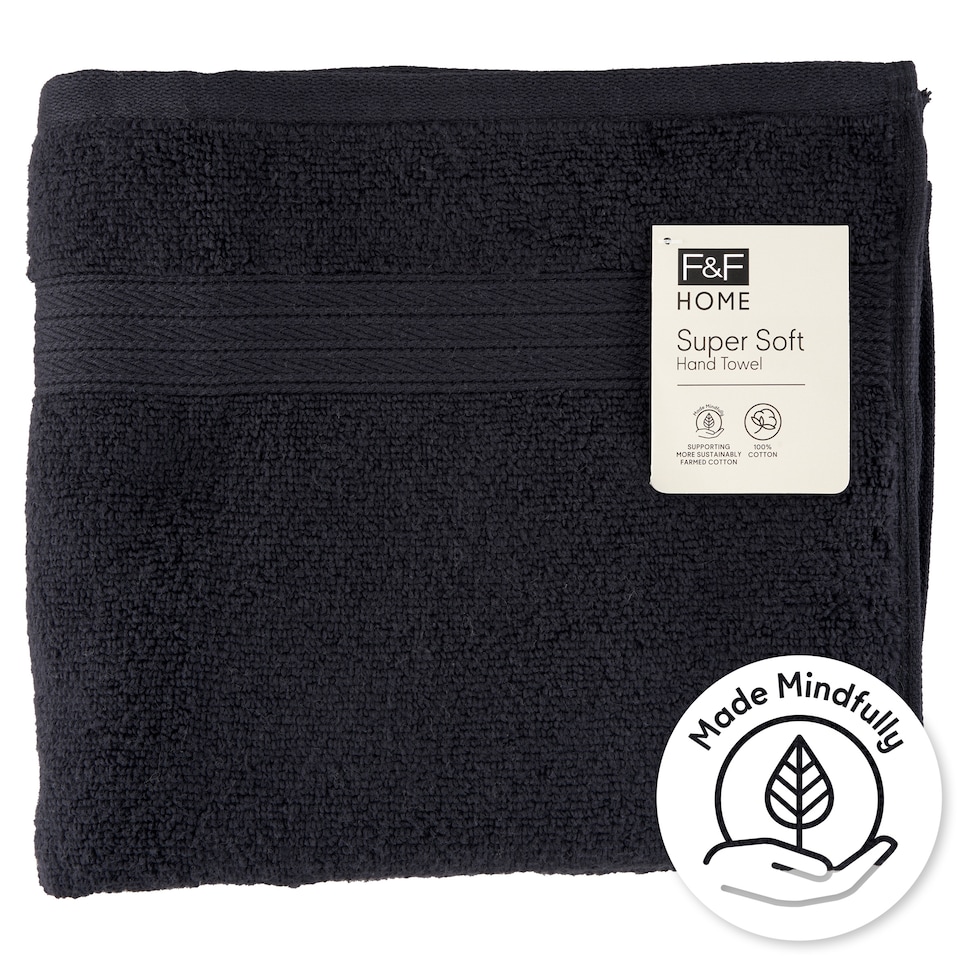F&F Home Black Supersoft uterák 50 cm x 90 cm