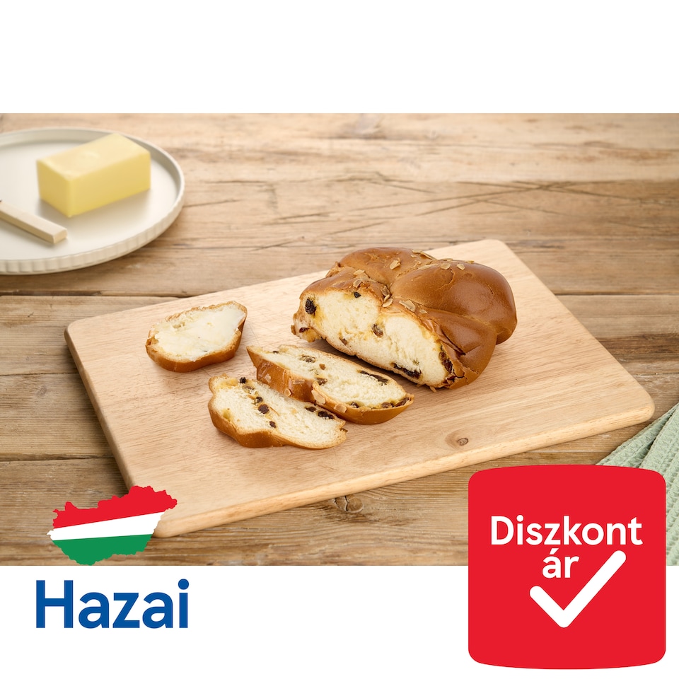 Vaníliás mazsolás kalács kiolvasztott 250 g  1. kép