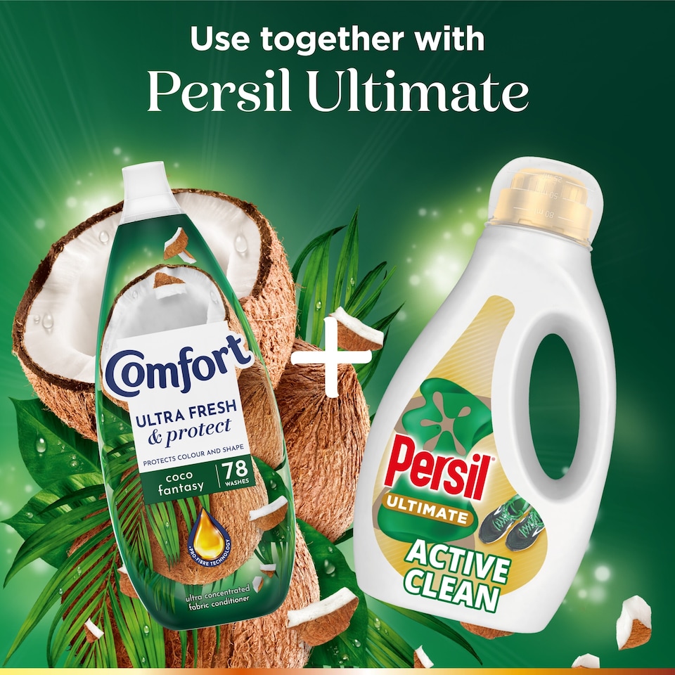 image 1 of Comfort Ultra Fresh & Protect Coco Fantasy Fabric Conditioner 78 Washes 1170ml