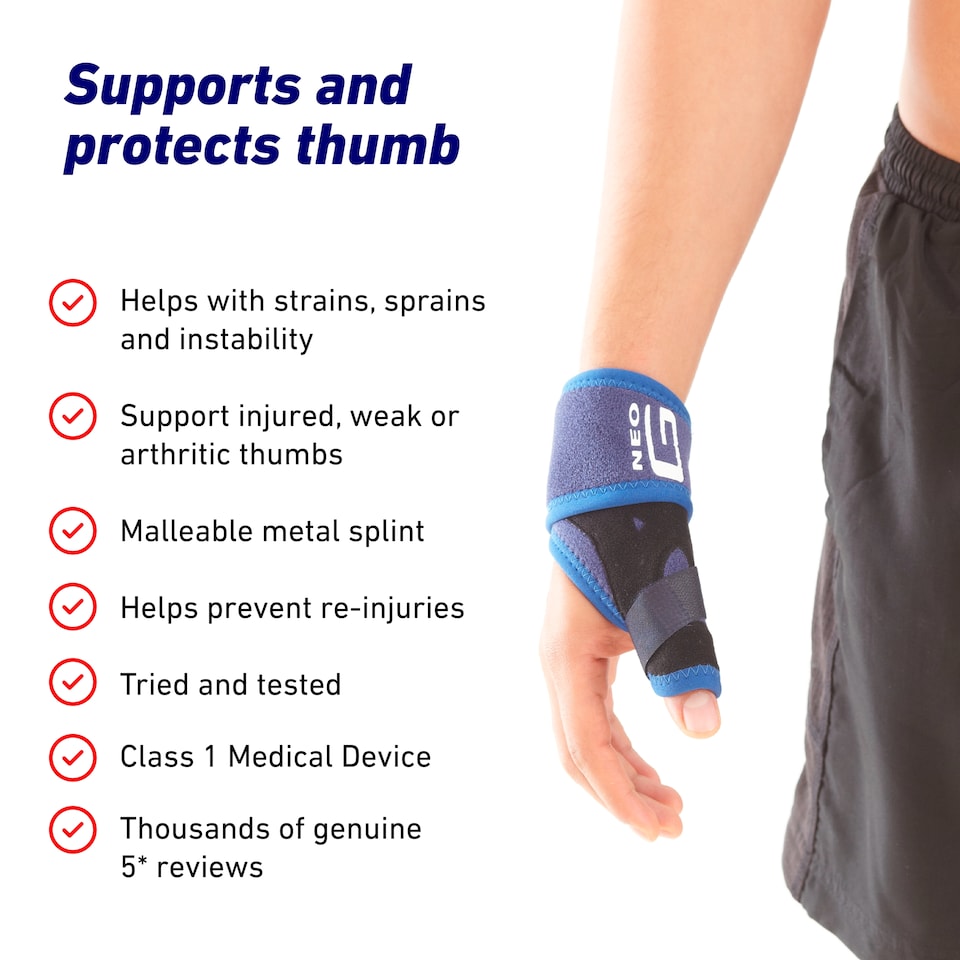 image 1 of Neo G Easy-fit Thumb Brace One Size