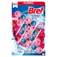 Bref Power Active Flower Solid Toilet Block 4 x 50g