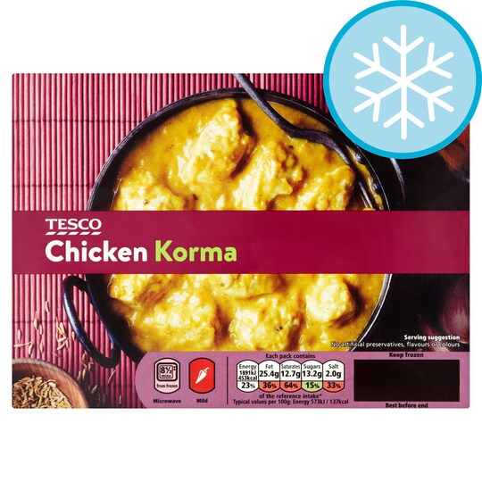 Tesco Chicken Korma 350G Tesco Groceries