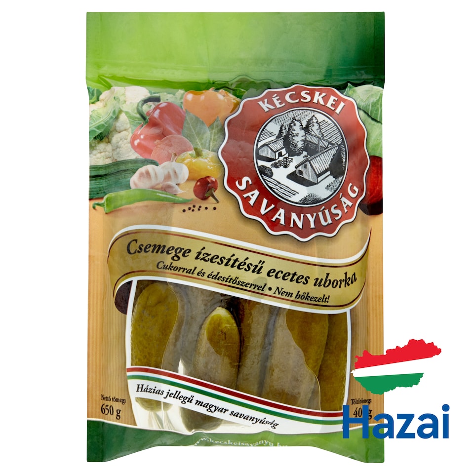 Kécskei Savanyúság Deli Flavour Pickled Gherkins 650 g