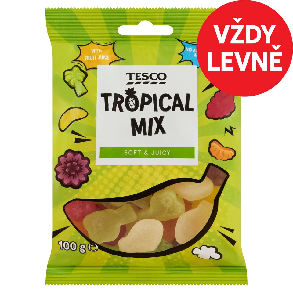 Tesco Želé s ovocnými příchutěmi 100g