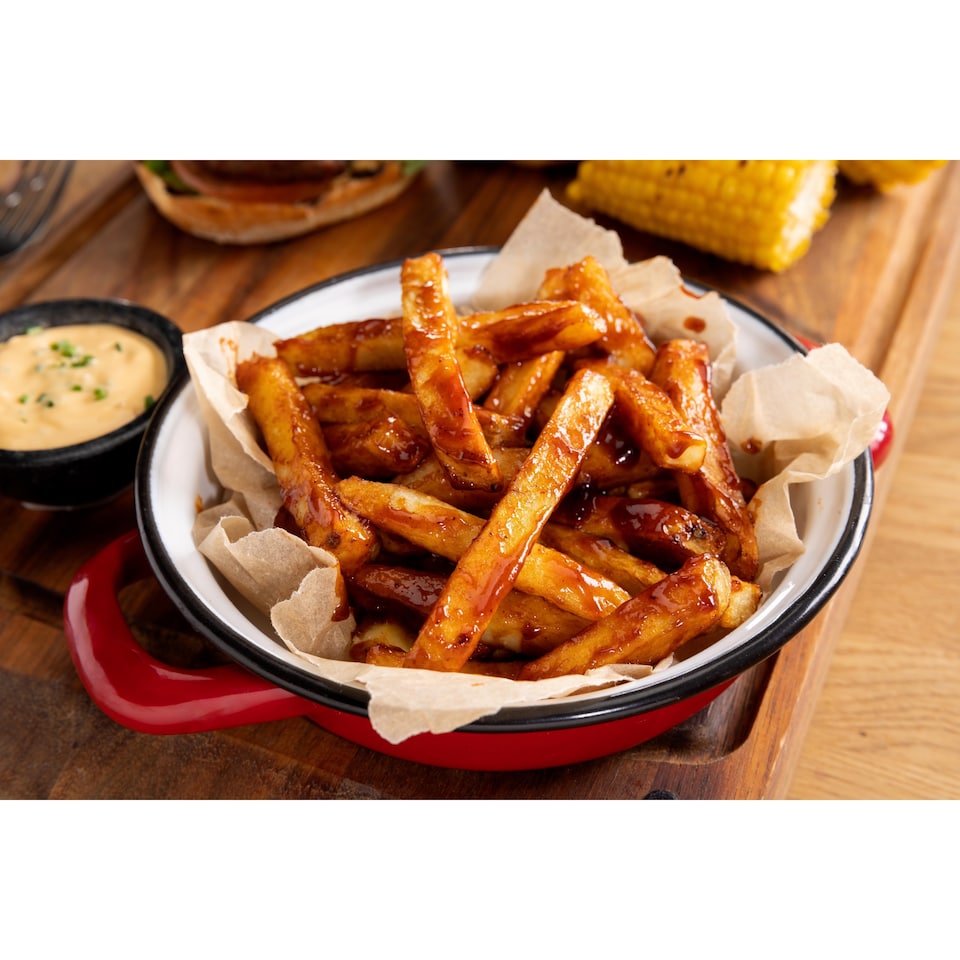 image 1 of McCain Sticky Fries Skin on Texas BBQ 400G