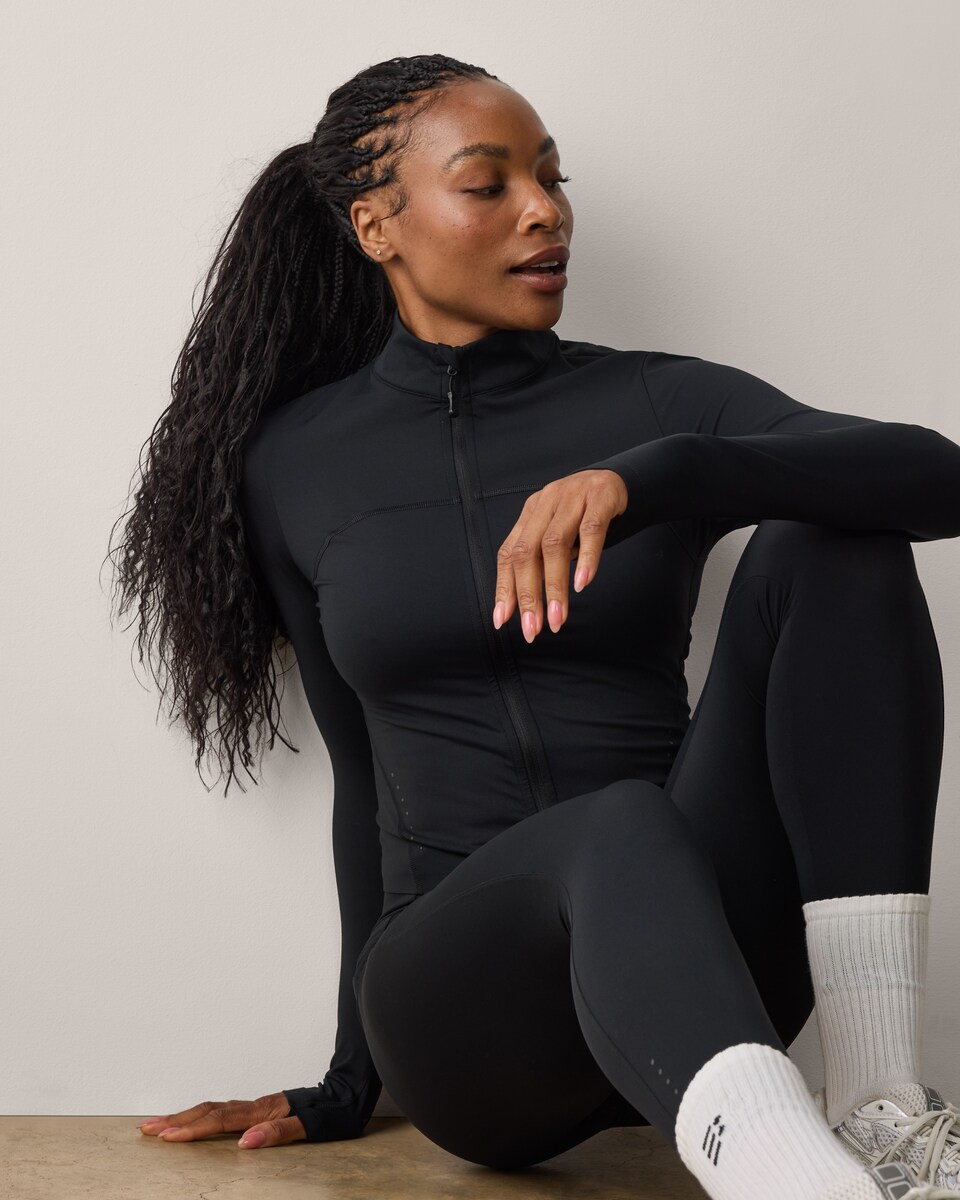 image 1 of F&F Active ULTRARUN Jacket in Black