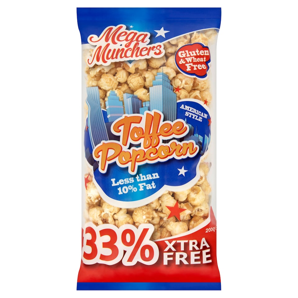 Mega Munchers Toffee Popcorn 150Gm